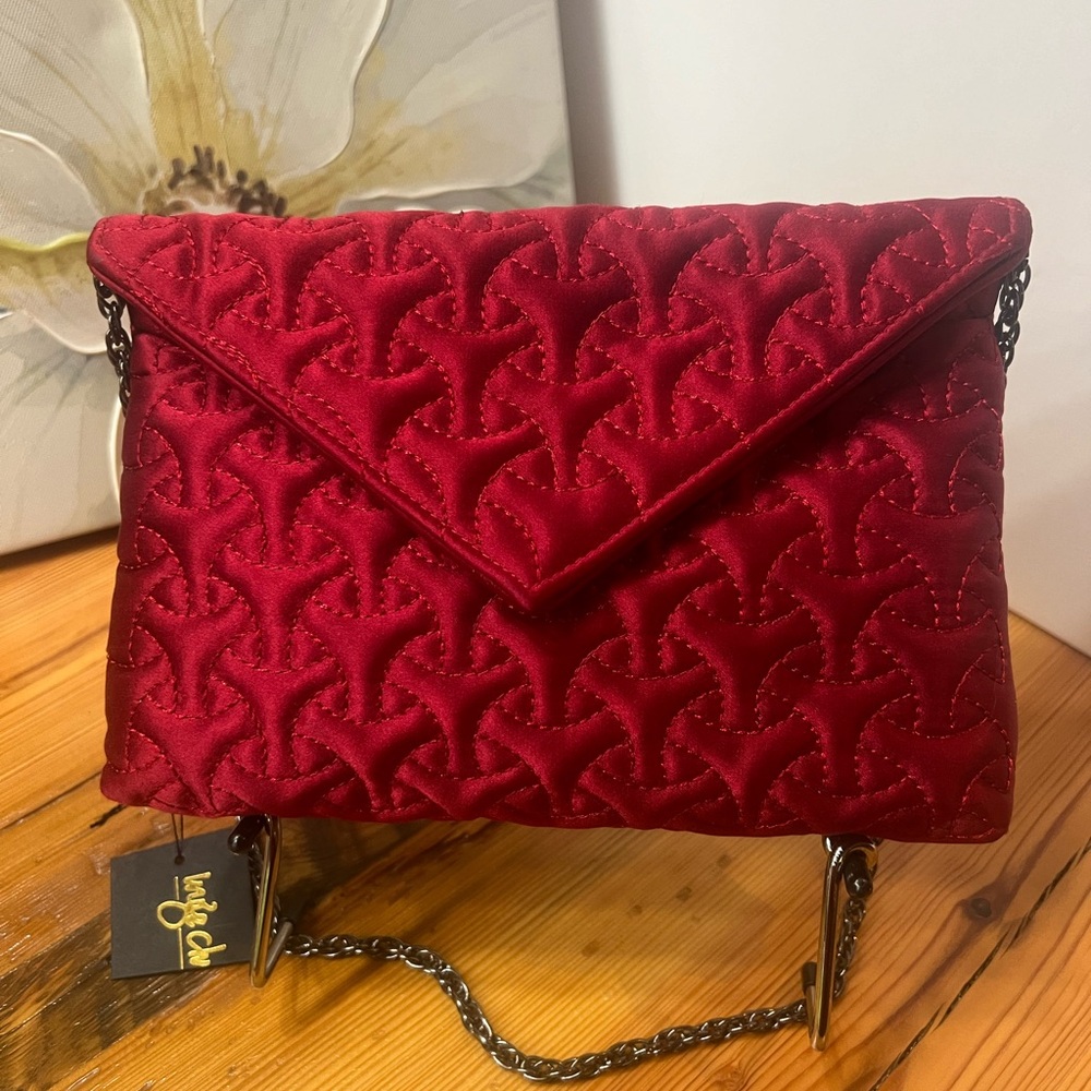 Inge  Christopher Red Quilted Women's Bag